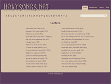 Tablet Screenshot of holysongs.net
